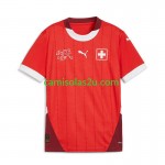 Camisolas de futebol Suíça Equipamento Principal Euro 2024 Manga Curta